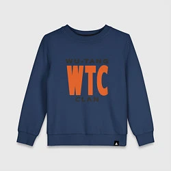 Свитшот хлопковый детский Wu-Tang WTC, цвет: тёмно-синий
