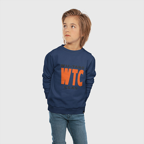 Детский свитшот Wu-Tang WTC / Тёмно-синий – фото 4