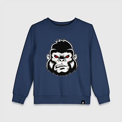 Свитшот хлопковый детский Bad Monkey, цвет: тёмно-синий