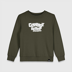 Свитшот хлопковый детский Cowboy Bebop, цвет: хаки