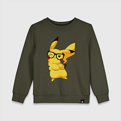 Детский свитшот Веселый Пикачу в очках