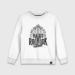 Свитшот хлопковый детский HARD ROCK, цвет: белый
