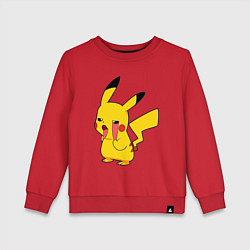 Детский свитшот Уставший Пикачу