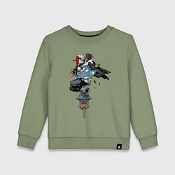 Детский свитшот Клинок рассекающий демонов - ниндзя спасает Незуко
