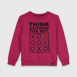 Детский свитшот THINK OUTSIDE THE BOX