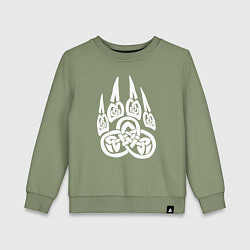 Детский свитшот Символ Велеса Медвежья лапа