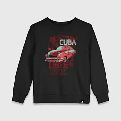 Свитшот хлопковый детский Cuba Libre, цвет: черный