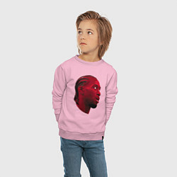 Свитшот хлопковый детский NBA - Leonard, цвет: светло-розовый — фото 2