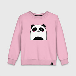 Свитшот хлопковый детский Милая панда, цвет: светло-розовый