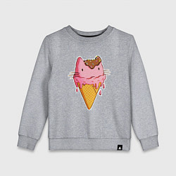 Детский свитшот Cat Ice Cream