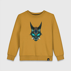 Свитшот хлопковый детский Genshin Impact - Сяо, цвет: горчичный