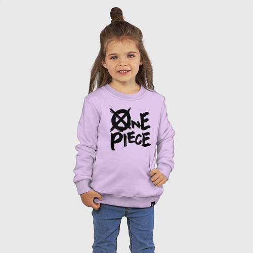Детский свитшот One Piece Большой куш лого / Лаванда – фото 3