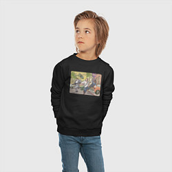Свитшот хлопковый детский GTA 5, цвет: черный — фото 2