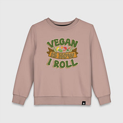 Детский свитшот Vegan - How I Roll