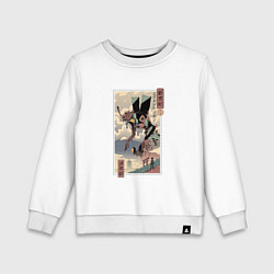 Детский свитшот ЕВАНГЕЛИОН ДРЕВНЯЯ ГРАВЮРА