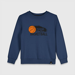 Свитшот хлопковый детский Basketball Phoenix, цвет: тёмно-синий