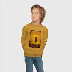 Свитшот хлопковый детский FREEMAN HALF-LIFE 2 Z, цвет: горчичный — фото 2