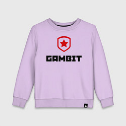 Свитшот хлопковый детский Gambit, цвет: лаванда