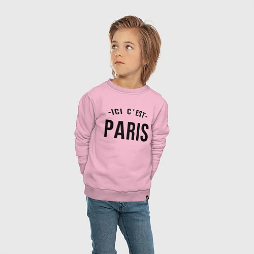 Детский свитшот PARIS SAINT-GERMAIN / Светло-розовый – фото 4