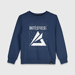Свитшот хлопковый детский Battlefield Portal - Stars, цвет: тёмно-синий