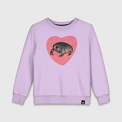 Детский свитшот Дождевая жаба в сердце