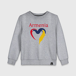 Свитшот хлопковый детский Armenia Heart, цвет: меланж