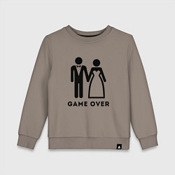 Детский свитшот GAME OVER МОЛОДОЖЕНЫ