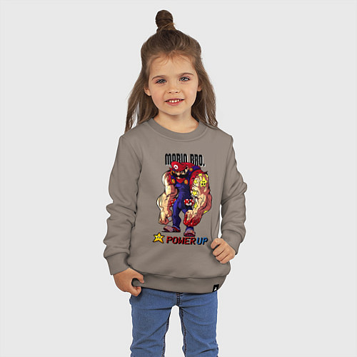Детский свитшот Big Mario / Утренний латте – фото 3