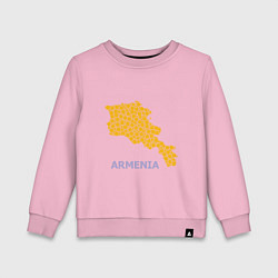 Свитшот хлопковый детский Golden Armenia, цвет: светло-розовый