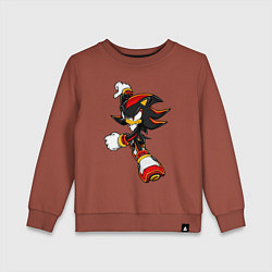 Свитшот хлопковый детский SonicSW, цвет: кирпичный