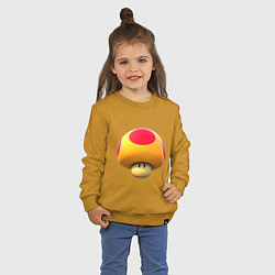 Свитшот хлопковый детский ToadPОW, цвет: горчичный — фото 2