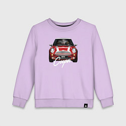 Свитшот хлопковый детский Авто Mini Cooper, цвет: лаванда