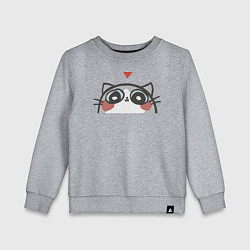 Свитшот хлопковый детский Котя влюбился, цвет: меланж