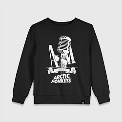 Свитшот хлопковый детский Arctic Monkeys, рок, цвет: черный