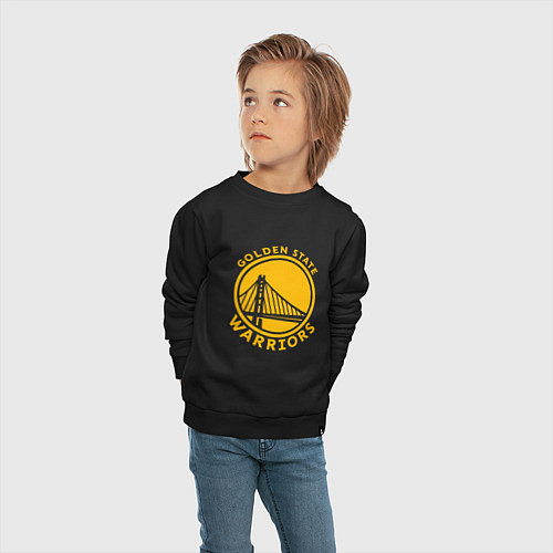 Детский свитшот Golden state Warriors NBA / Черный – фото 4