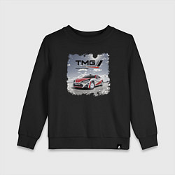 Свитшот хлопковый детский Toyota TMG Racing Team Germany, цвет: черный