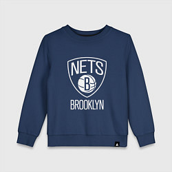 Детский свитшот Бруклин Нетс логотип