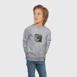 Свитшот хлопковый детский Dystopia Travis Scott, цвет: меланж — фото 2