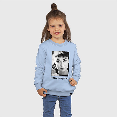 Детский свитшот Одри Хепбёрн 88 / Мягкое небо – фото 3