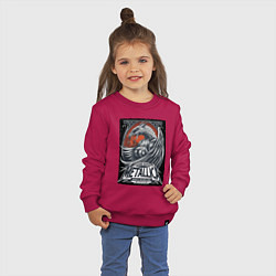 Свитшот хлопковый детский Metallica - Michigan playbill Grand Rapids, цвет: маджента — фото 2