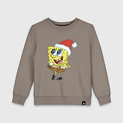 Детский свитшот Рождественский Спанч Боб