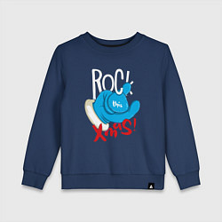 Детский свитшот Blue mittens Rock this xmas