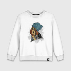 Детский свитшот Индейская девушка с перьями