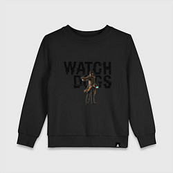 Свитшот хлопковый детский Watch Dogs, цвет: черный