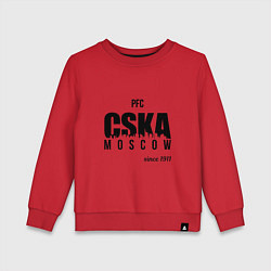 Свитшот хлопковый детский CSKA since 1911, цвет: красный