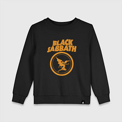 Свитшот хлопковый детский Black Sabbath Vol 4 Рок группа, цвет: черный