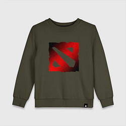Детский свитшот ЧЁРНО КРАСНОЕ ЛОГО ДОТА 2 DOTA 2 LOGO