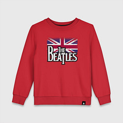 Свитшот хлопковый детский The Beatles Great Britain Битлз, цвет: красный