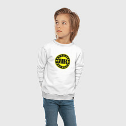 Свитшот хлопковый детский 9 грамм: Logo Bustazz Records, цвет: белый — фото 2