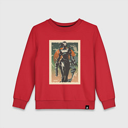 Свитшот хлопковый детский Viper Valorant Art, цвет: красный
